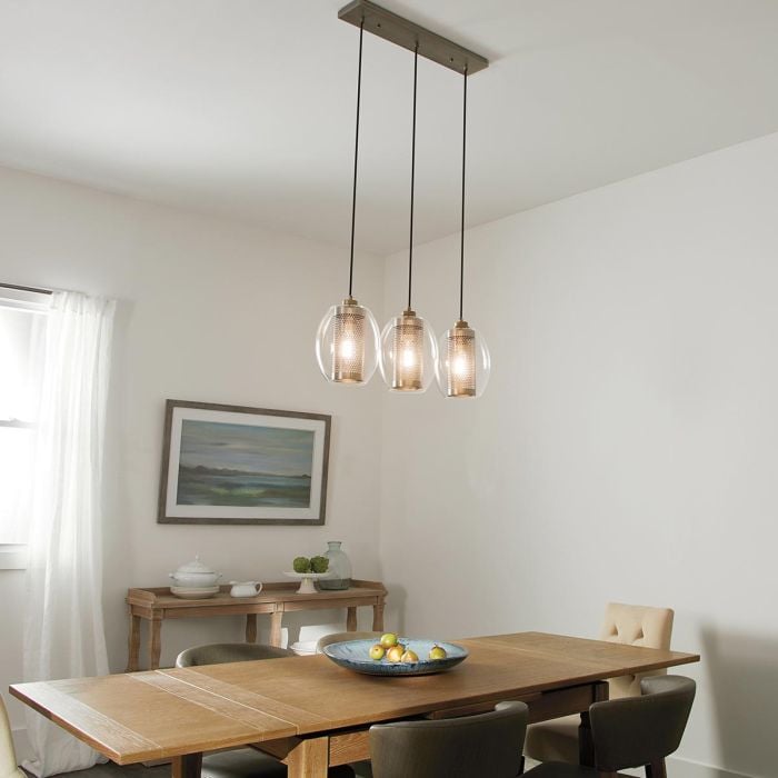 Elstead Lighting Asher 1 Light Mini Pendant - Antique Pewter