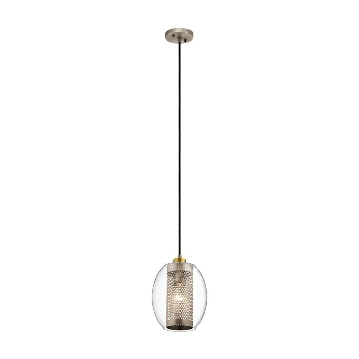 elstead lighting Asher 1 Light Mini Pendant - Antique Pewter