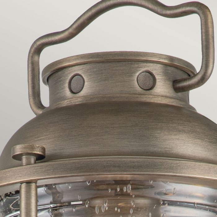 Elstead Lighting Ashland Bay 1 Light Medium Wall Lantern - Burnished Bronze
