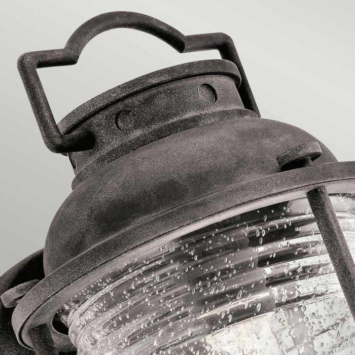 Elstead Lighting Ashland Bay 1 Light Medium Wall Lantern - Weathered Zinc