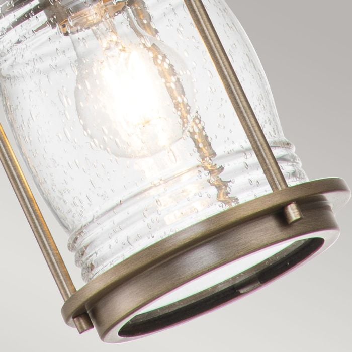 Elstead Lighting Ashland Bay 1 Light Small Chain Lantern - Burnished Bronze