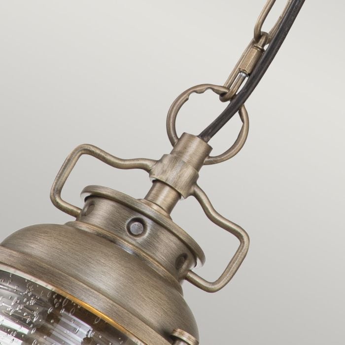 Elstead Lighting Ashland Bay 1 Light Small Chain Lantern - Burnished Bronze