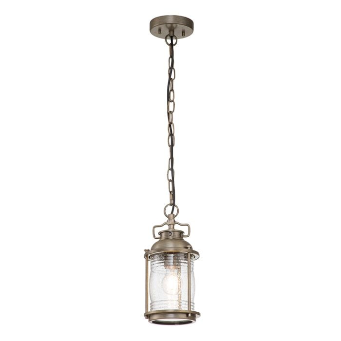 elstead lighting Ashland Bay 1 Light Small Chain Lantern - Burnished Bronze