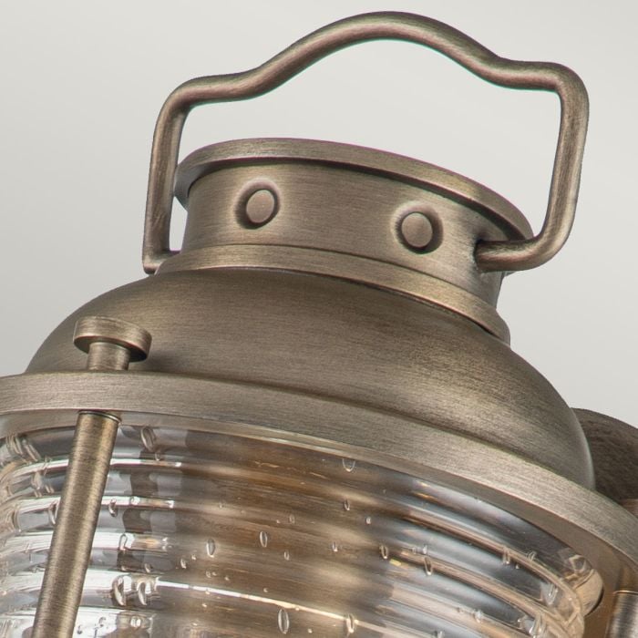 Elstead Lighting Ashland Bay 1 Light Small Wall Lantern - Burnished Bronze