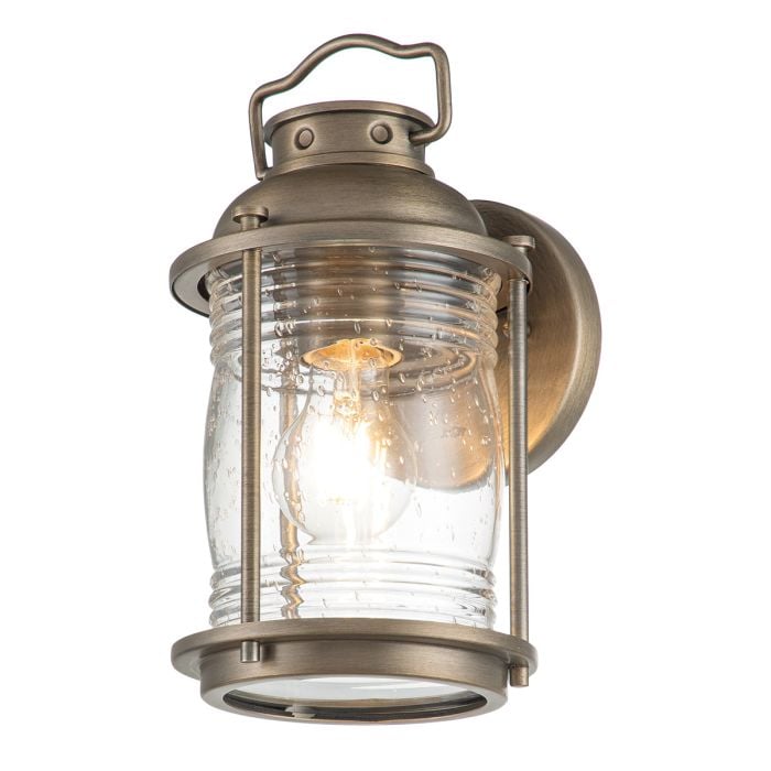 elstead lighting Ashland Bay 1 Light Small Wall Lantern - Burnished Bronze