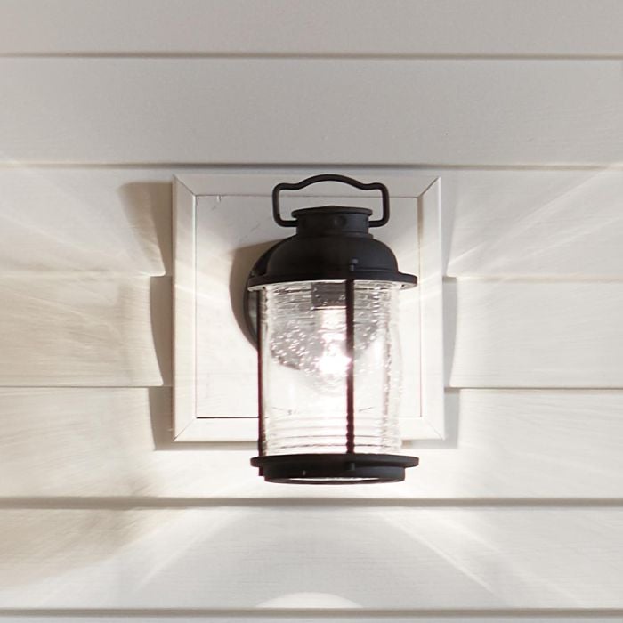 Elstead Lighting Ashland Bay 1 Light Small Wall Lantern - Weathered Zinc