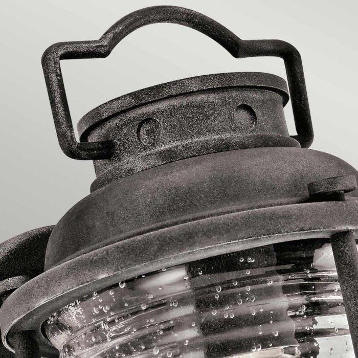 Elstead Lighting Ashland Bay 1 Light Small Wall Lantern - Weathered Zinc