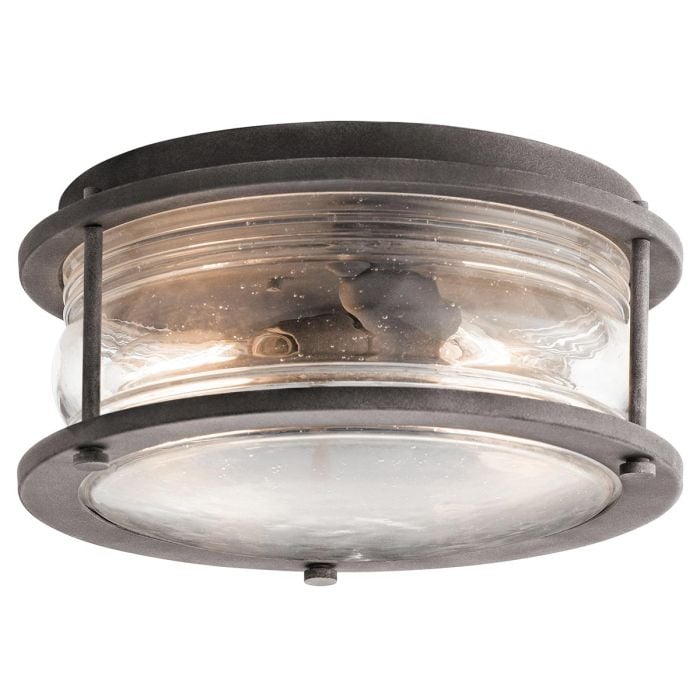 elstead lighting Ashland Bay 2 Light Outdoor Ceiling Flush - Weathered Zinc elstead lighting Ashland Bay 2 Light Outdoor Ceiling Flush - Weathered Zinc