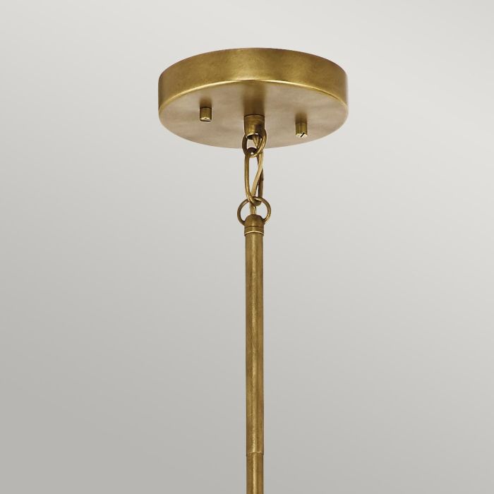 Elstead Lighting Aster 3 Light Pendant - Natural Brass