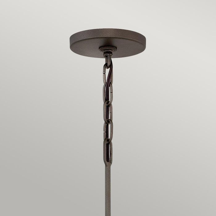 Elstead Lighting Astrid 3 Light Pendant Chandelier - Matte Bronze And Deluxe Gold
