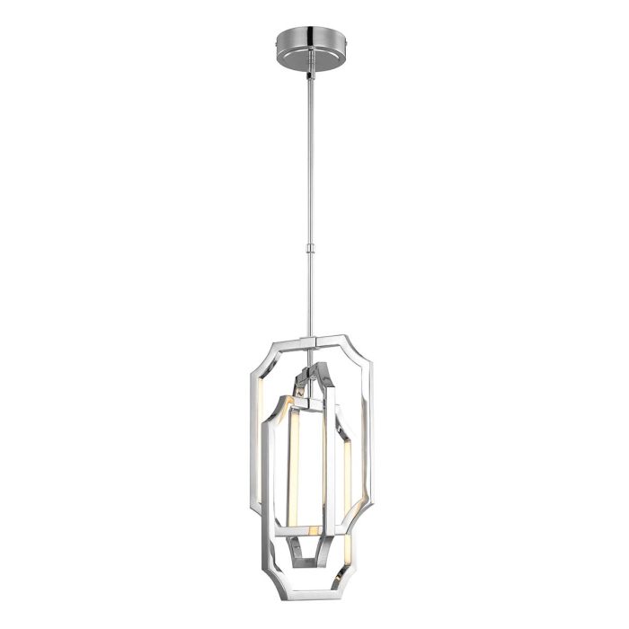 elstead lighting Audrie 6 Light LED Pendant - Polished Nickel