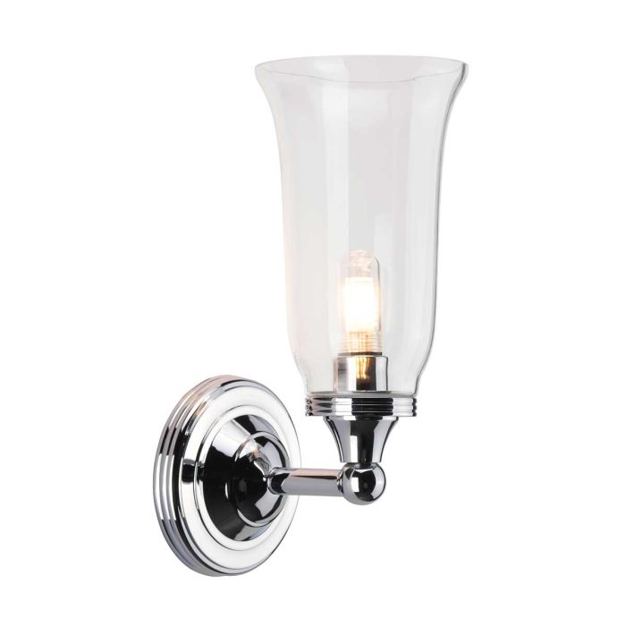 elstead lighting Austen 1 Light Wall Light - Polished Chrome