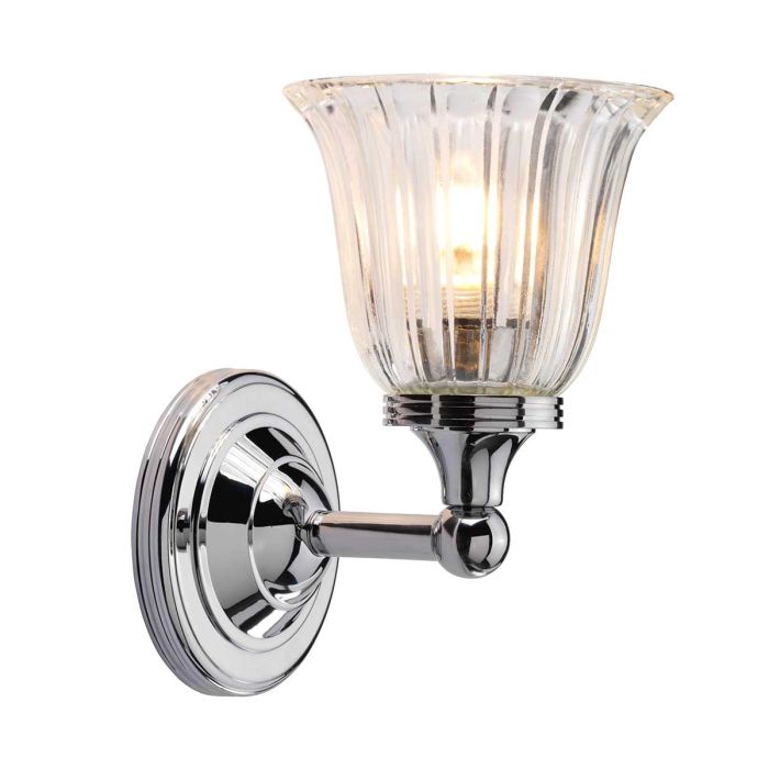 elstead lighting Austen 1 Light Wall Light - Polished Chrome