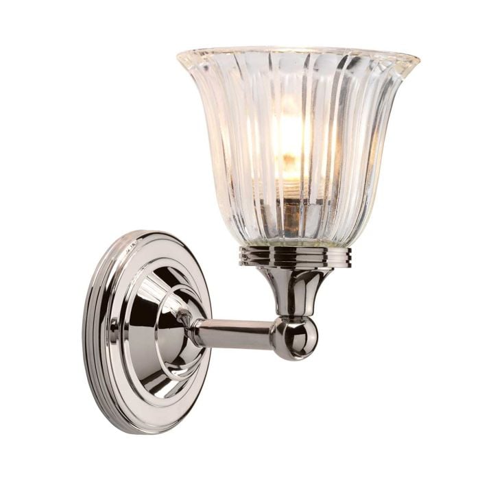 elstead lighting Austen 1 Light Wall Light - Polished Nickel