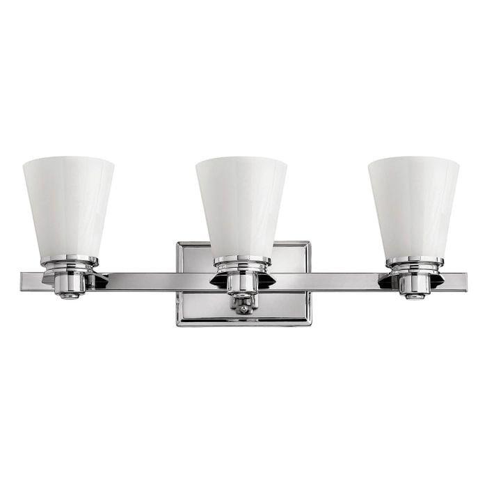elstead lighting Avon 3 Light Above Mirror Light - Polished Chrome