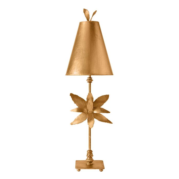 elstead lighting Azalea 1 Light Table Lamp - Gold Leaf