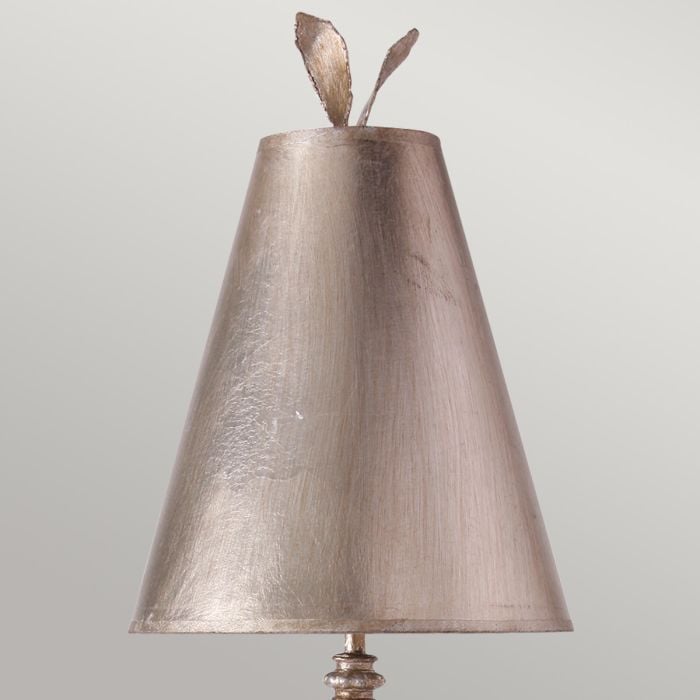 Elstead Lighting Azalea 1 Light Table Lamp - Silver Leaf
