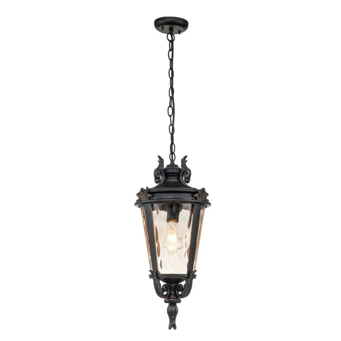 elstead lighting Baltimore 1 Light Large Chain Lantern - Weathered Bronze elstead lighting Baltimore 1 Light Large Chain Lantern - Weathered Bronze