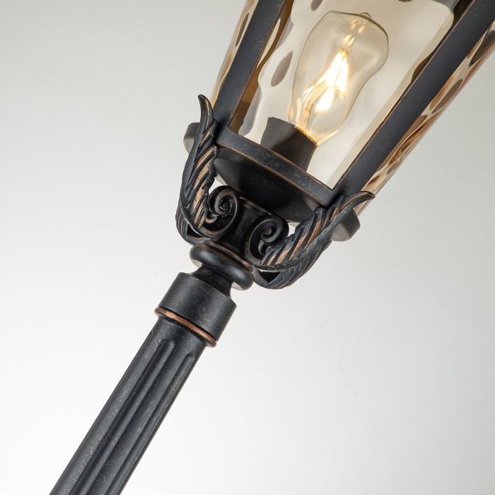 Elstead Lighting Baltimore 1 Light Large Lamp Post - Weathered Bronze