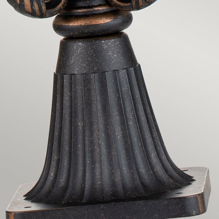 Elstead Lighting Baltimore 1 Light Large Pedestal Lantern - Weathered Bronze