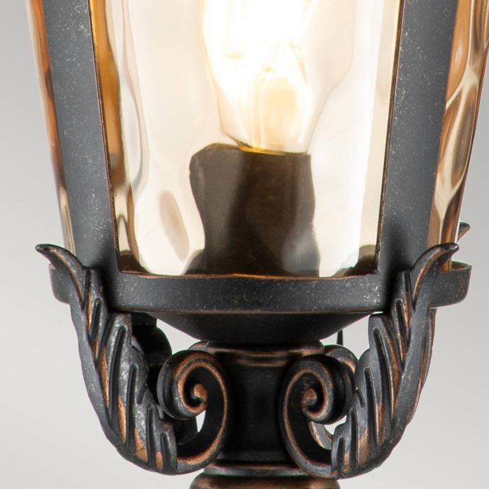 Elstead Lighting Baltimore 1 Light Large Wall Lantern - Weathered Bronze