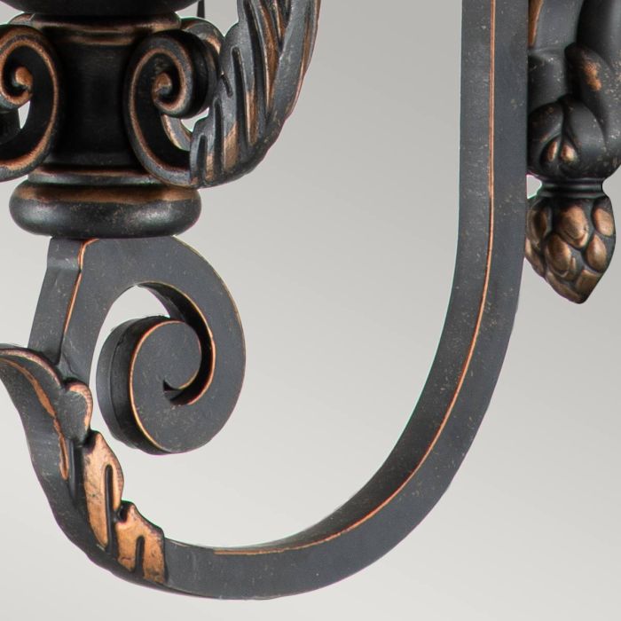 Elstead Lighting Baltimore 1 Light Large Wall Lantern - Weathered Bronze