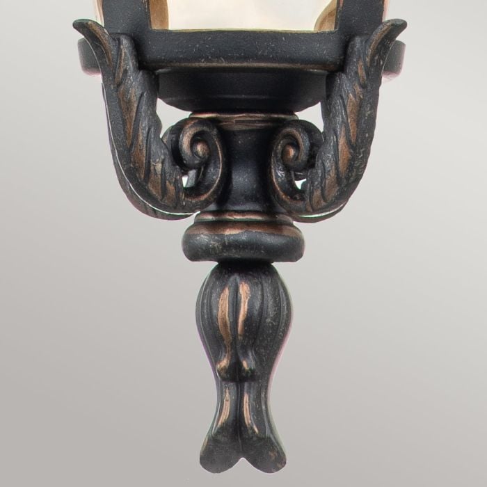 Elstead Lighting Baltimore 1 Light Medium Chain Lantern - Weathered Bronze