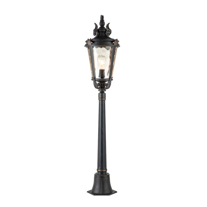 elstead lighting Baltimore 1 Light Medium Pillar - Weathered Bronze elstead lighting Baltimore 1 Light Medium Pillar - Weathered Bronze