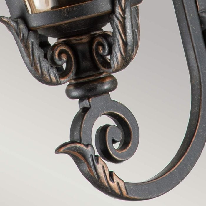 Elstead Lighting Baltimore 1 Light Medium Wall Lantern - Weathered Bronze