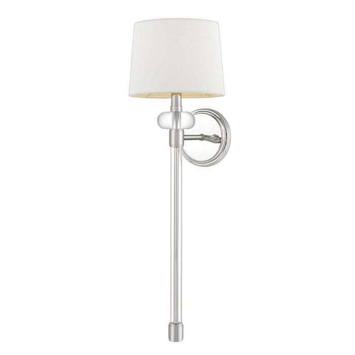 elstead lighting Barbour 1 Light Wall Light - Polished Nickel