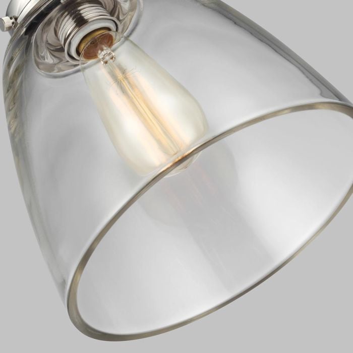 Elstead Lighting Baskin 1 Light Pendant - Polished Nickel