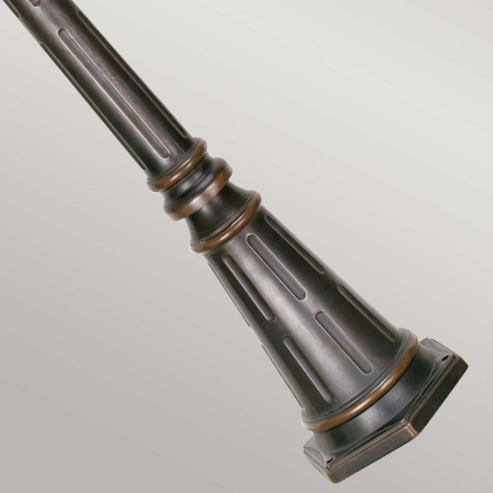 Elstead Lighting Baton Rouge 4 Light Lamp Post - Walnut