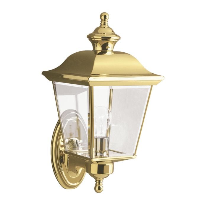 elstead lighting Bay Shore 1 Light Medium Outdoor Wall Light - Polished Brass