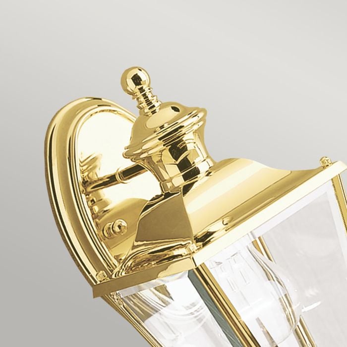 Elstead Lighting Bay Shore 1 Light Small Outdoor Wall Light - Polished Brass