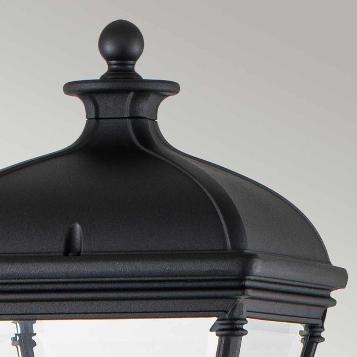 Elstead Lighting Bayview 1 Light Medium Pillar Lantern - Black