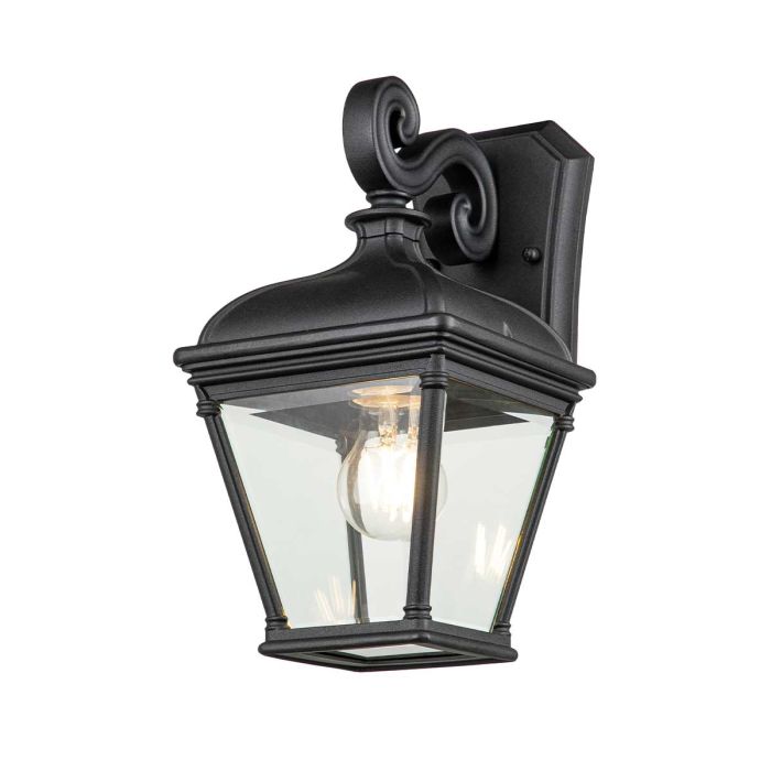 elstead lighting Bayview 1 Light Medium Wall Lantern - Black