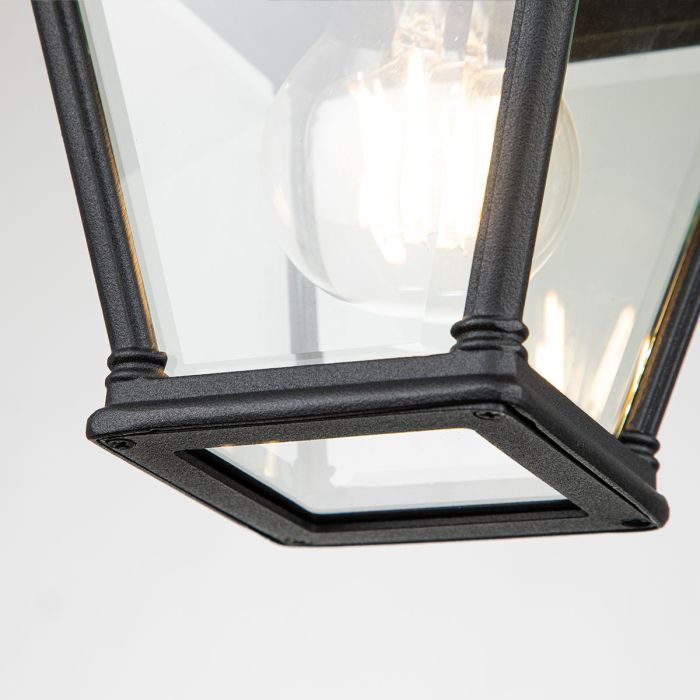Elstead Lighting Bayview 1 Light Porch Lantern - Black