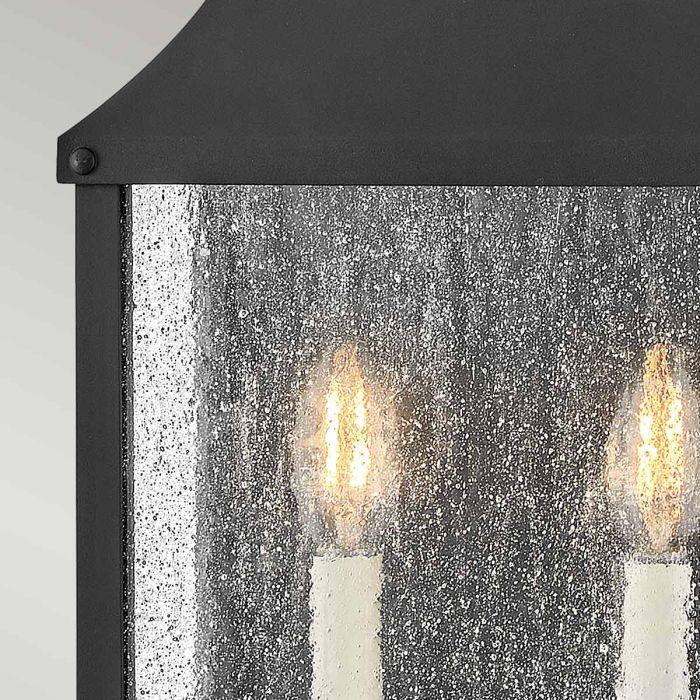 Elstead Lighting Beacon Hill 2lt Half Wall Lantern - Museum Black