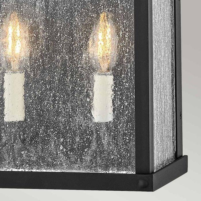 Elstead Lighting Beacon Hill 2lt Half Wall Lantern - Museum Black