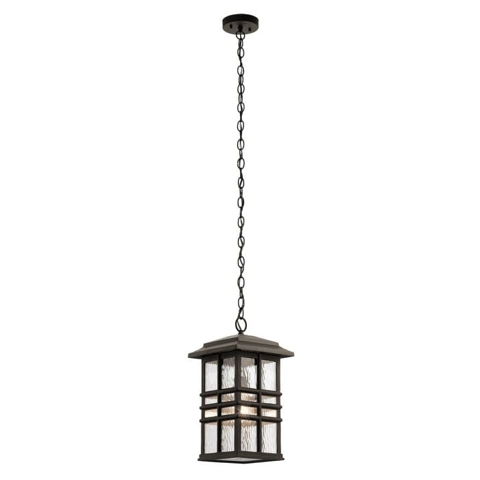 elstead lighting Beacon Square 1 Light Chain Lantern - Olde Bronze