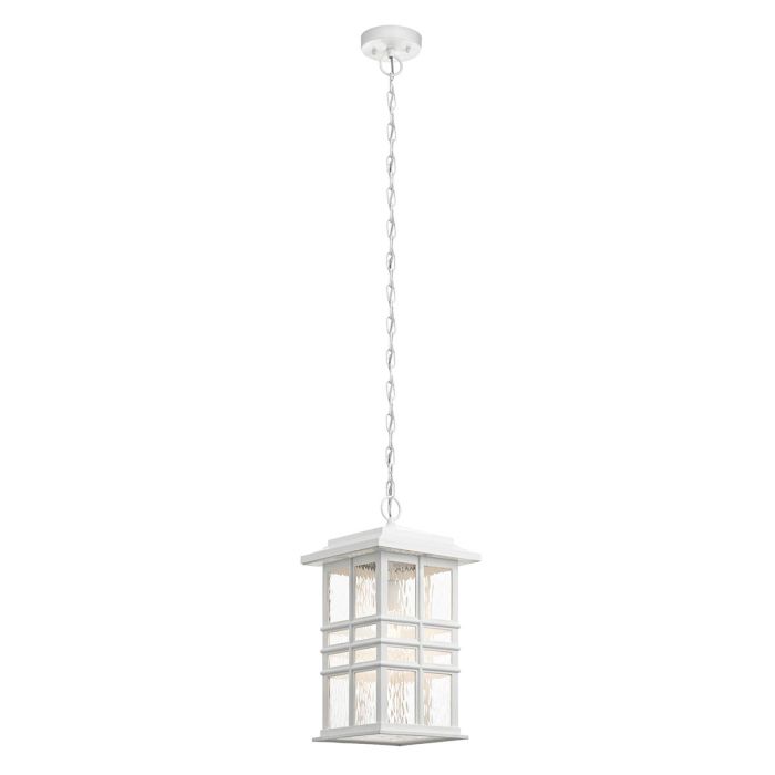 elstead lighting Beacon Square 1 Light Chain Lantern - White