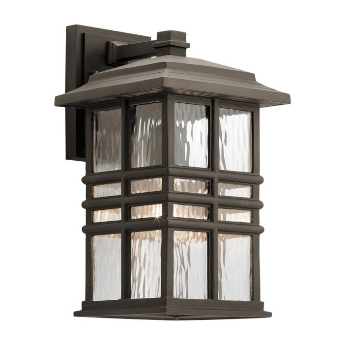 elstead lighting Beacon Square 1 Light Medium Wall Lantern - Olde Bronze