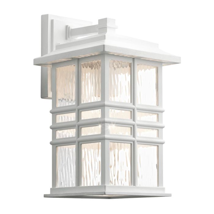 elstead lighting Beacon Square 1 Light Medium Wall Lantern - White