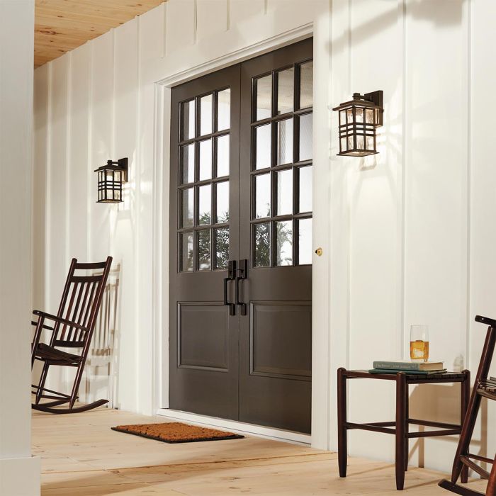 Elstead Lighting Beacon Square 1 Light Small Wall Lantern - Olde Bronze