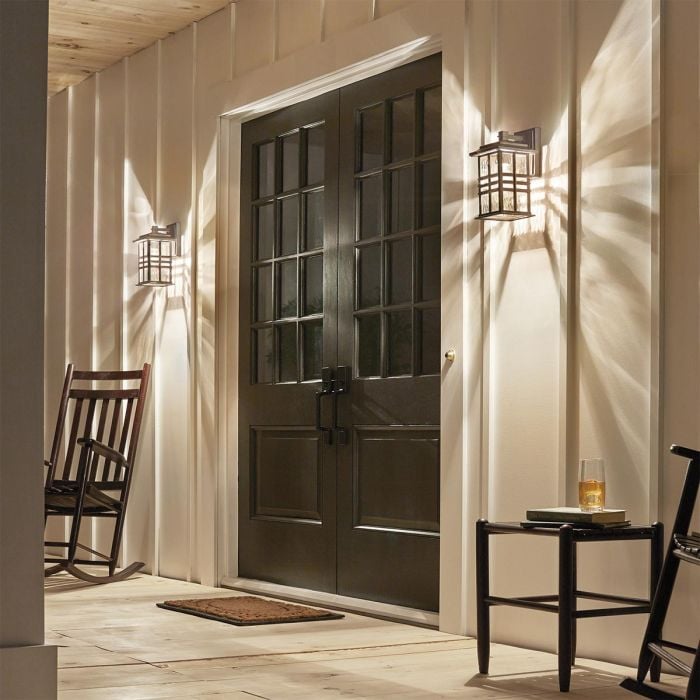 Elstead Lighting Beacon Square 1 Light Small Wall Lantern - Olde Bronze