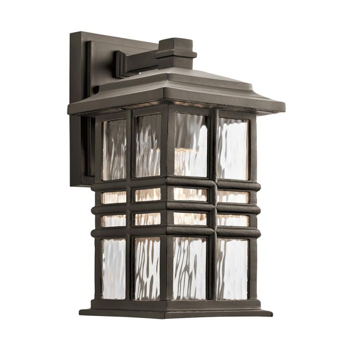 elstead lighting Beacon Square 1 Light Small Wall Lantern - Olde Bronze