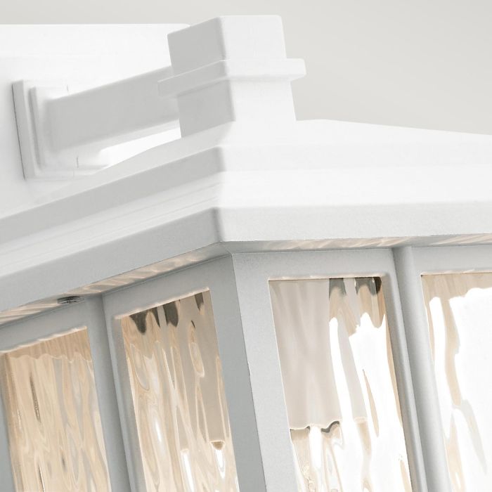 Elstead Lighting Beacon Square 1 Light Small Wall Lantern - White