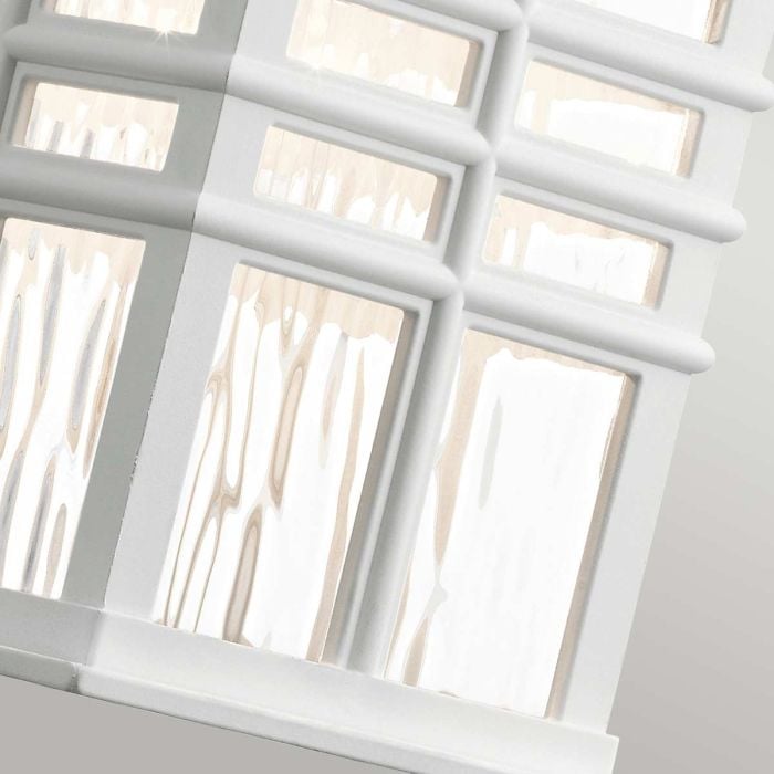 Elstead Lighting Beacon Square 1 Light Small Wall Lantern - White