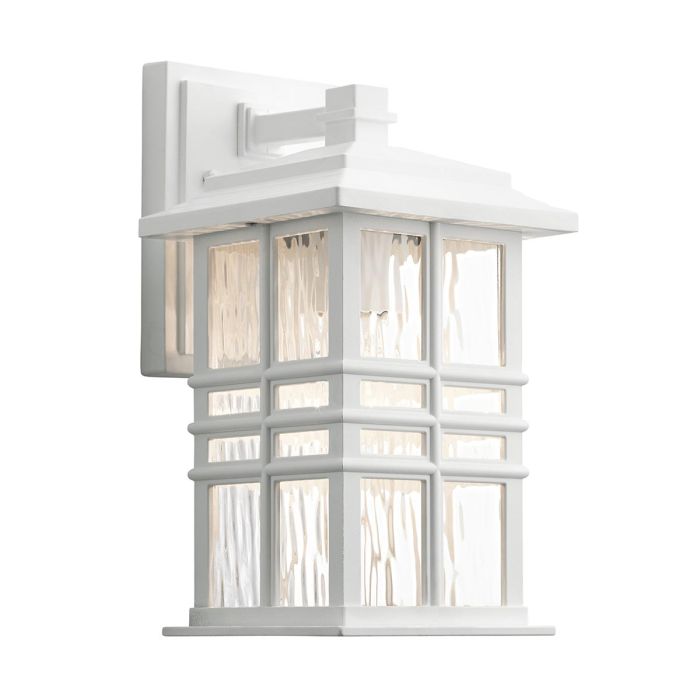 elstead lighting Beacon Square 1 Light Small Wall Lantern - White