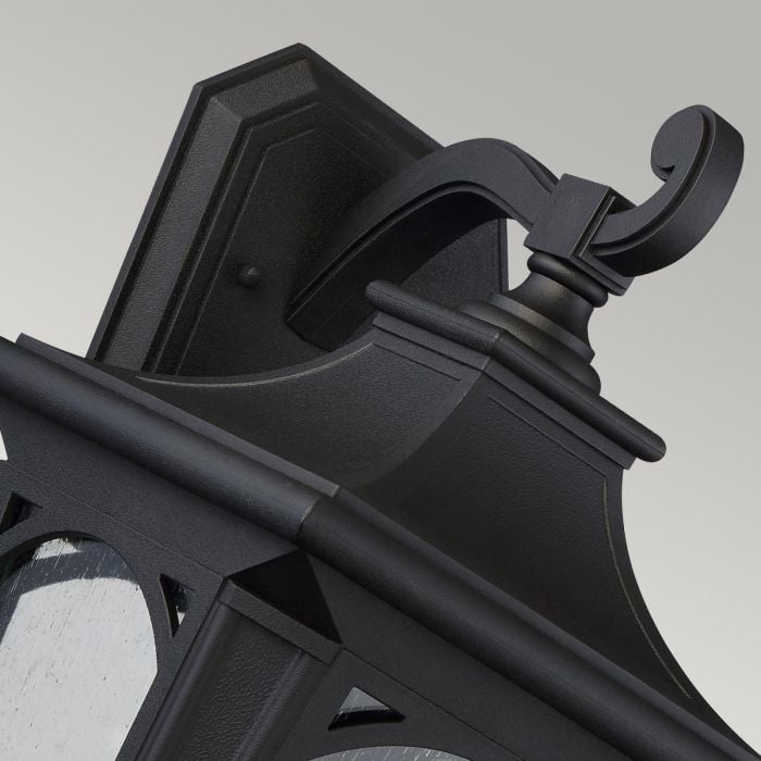 Elstead Lighting Bedford 1 Light Large Wall Lantern - Mystic Black